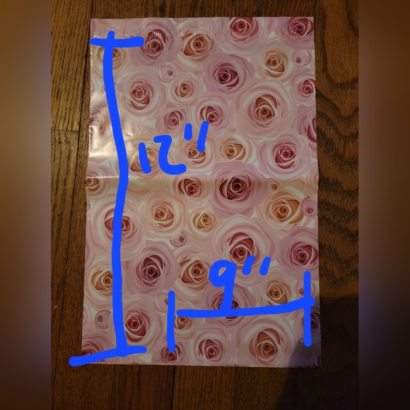 15 Rose 9" by 12" polymailers - Picture 2 of 2